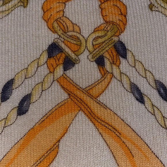 J. McLaughlin ‘Belleville’ Print Abbot Chain and Ribbon Cardigan Sweater - Picture 7 of 8